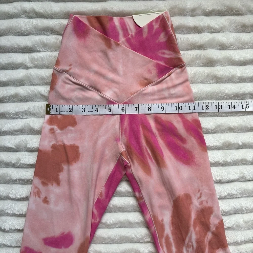 Aerie OFFLINE Real Me Tie Dye Leggings XS High Rise Crossover Waist NWT